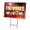 Signmission Fireworks Buy 1get1 Fr Yard & Stake outdoor plastic coroplast window, C-2436 Fireworks Buy 1Get1 Fr C-2436 Fireworks Buy 1Get1 Fr - alternate 1